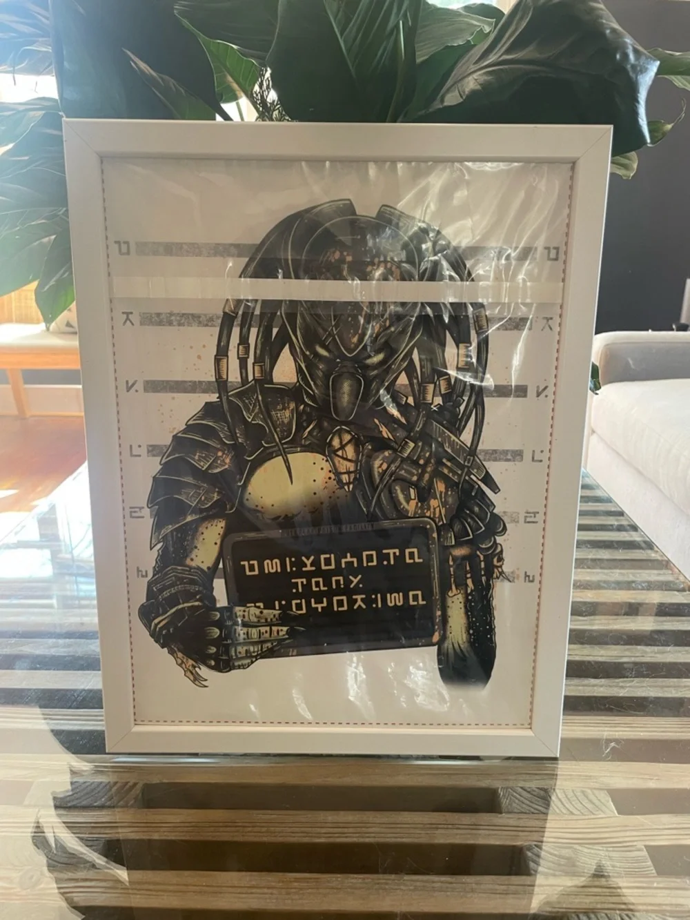 Predator Art Print in Black and Gold